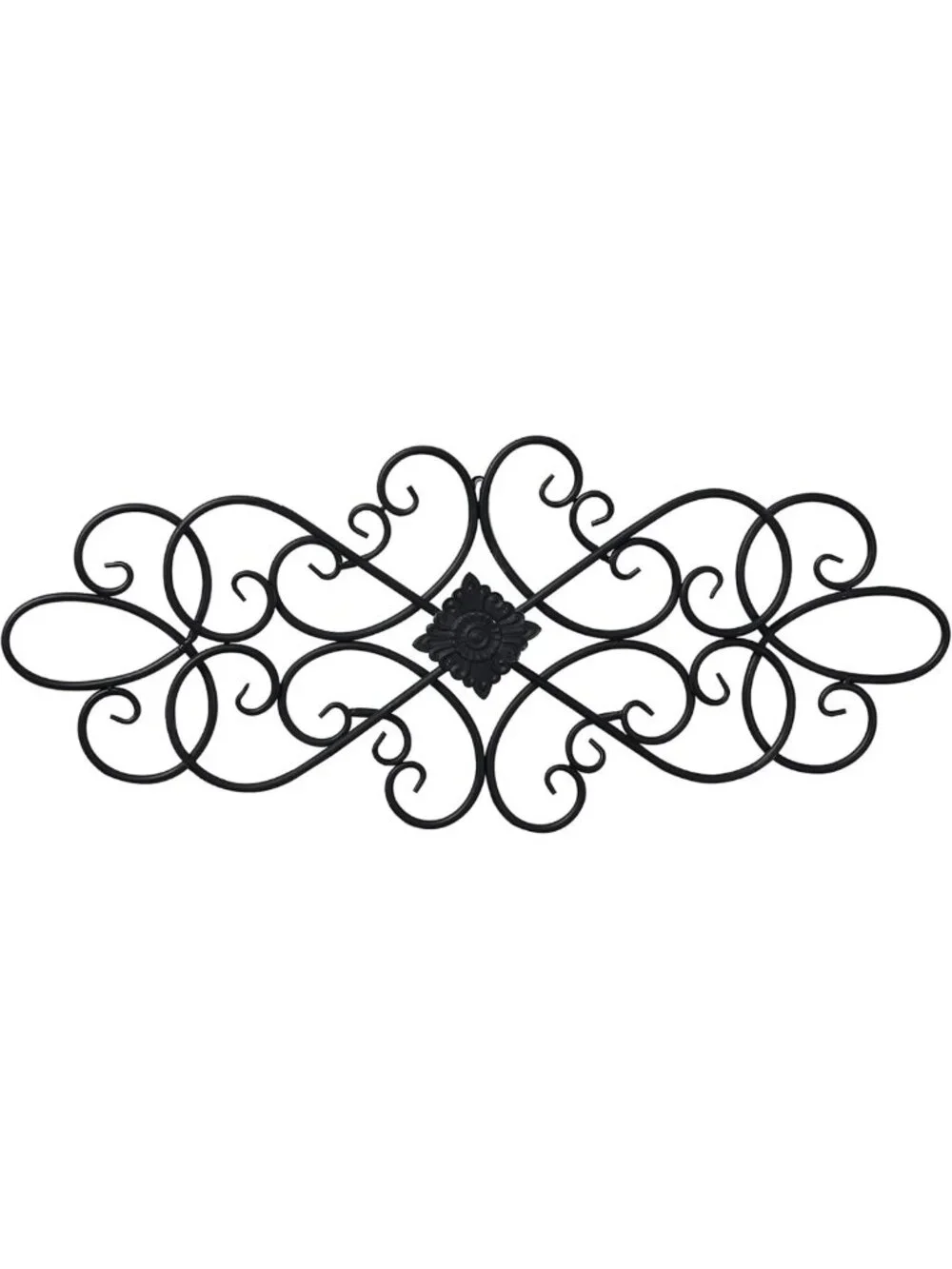 Elegant Black Wrought Iron Wall Art | 32